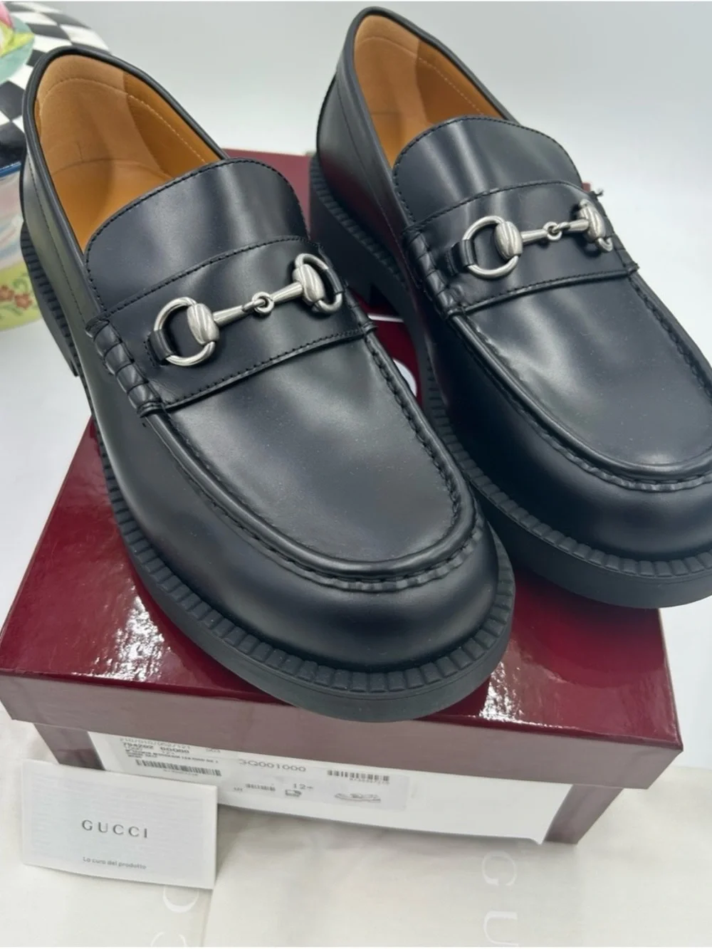 Gucci Leather horse bit loafers size 10.5 fits 11 US made in Italy